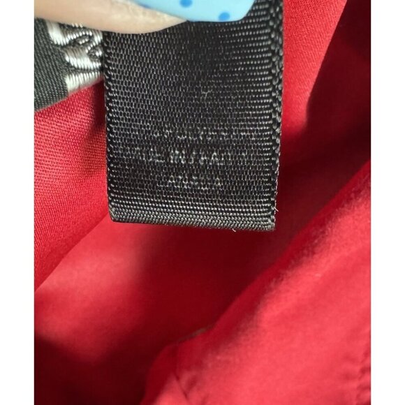 VTG Men's Sz XL Red & Black Panel Button Up Bowling Shirt Bowling Pins Mid Cent - Picture 5 of 10